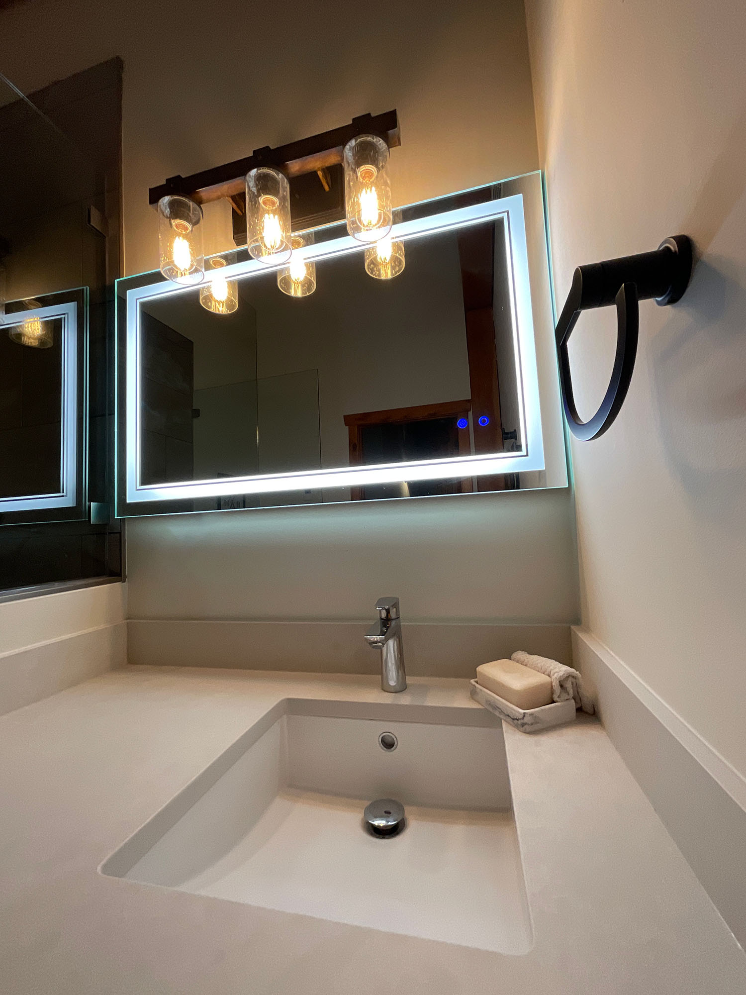 Custom Sink with Smart Mirror