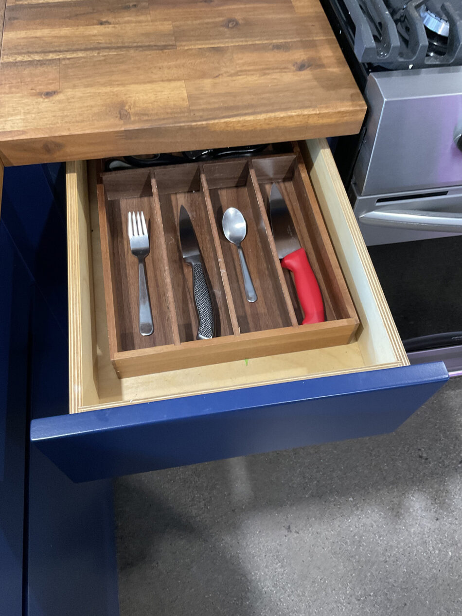 Tiny Home Kitchen Cutlery Drawer