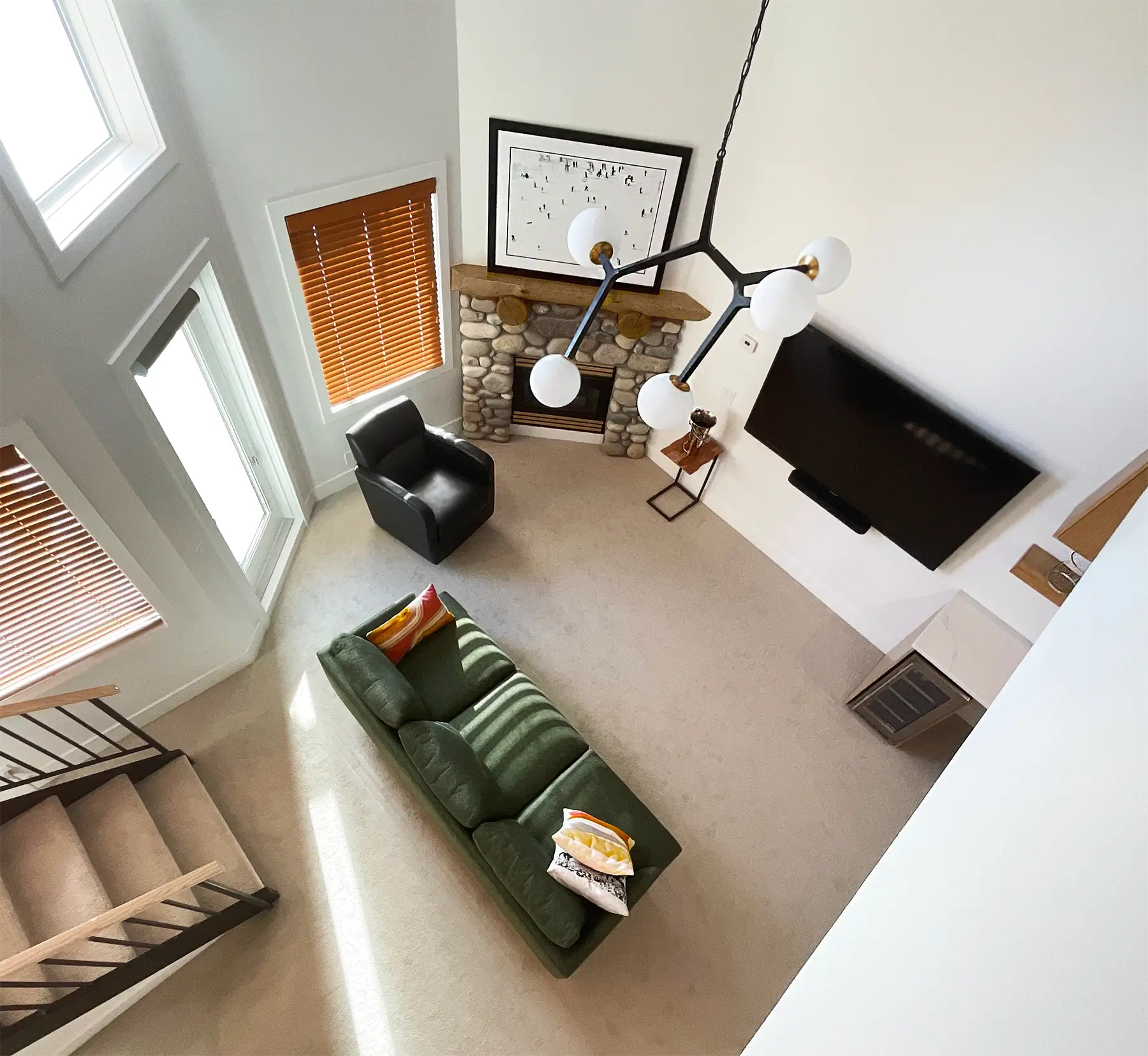 Custom Built Deluxe Ski Condo Living Area